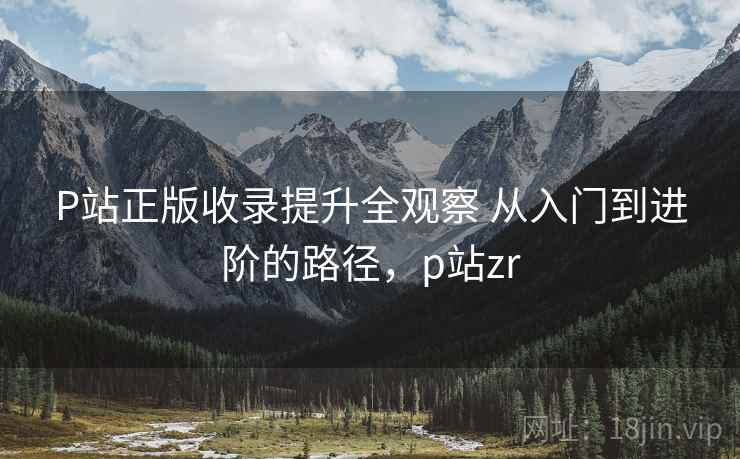 P站正版收录提升全观察 从入门到进阶的路径，p站zr