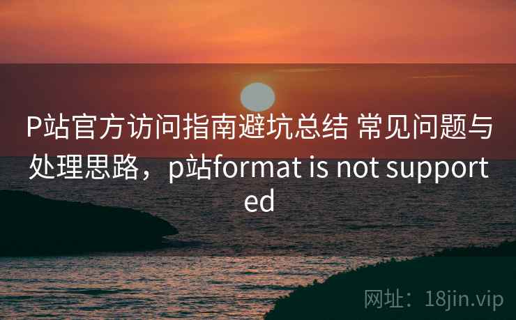 P站官方访问指南避坑总结 常见问题与处理思路，p站format is not supported