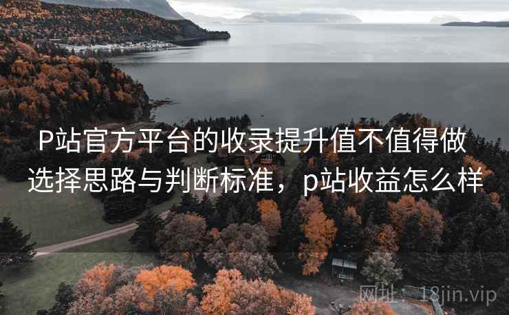 P站官方平台的收录提升值不值得做 选择思路与判断标准，p站收益怎么样