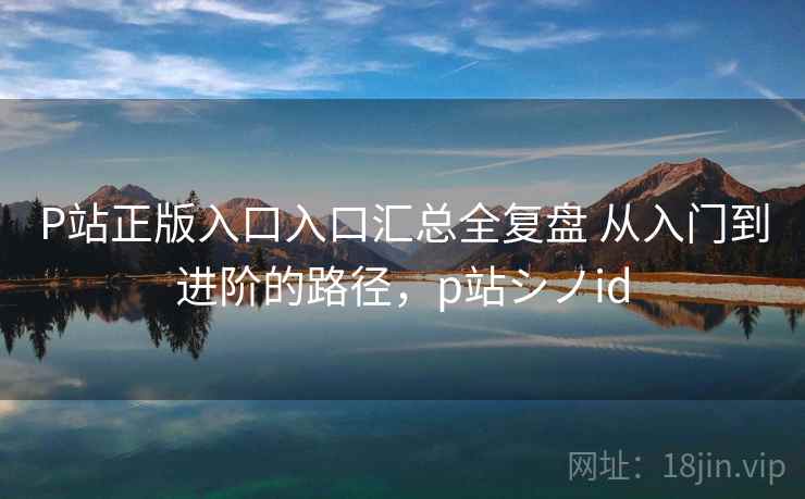 P站正版入口入口汇总全复盘 从入门到进阶的路径，p站シノid