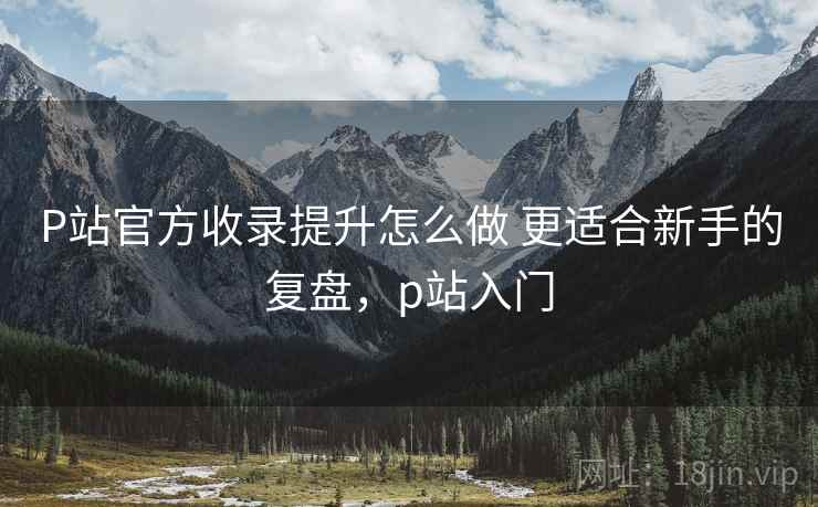 P站官方收录提升怎么做 更适合新手的复盘，p站入门