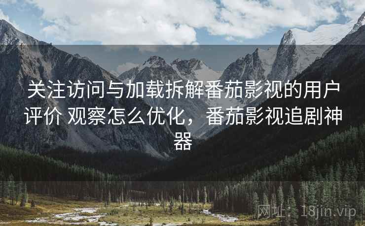 关注访问与加载拆解番茄影视的用户评价 观察怎么优化，番茄影视追剧神器