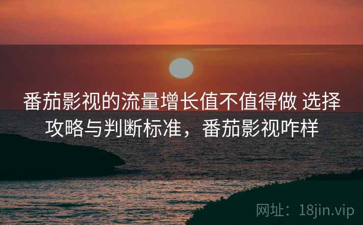 番茄影视的流量增长值不值得做 选择攻略与判断标准，番茄影视咋样