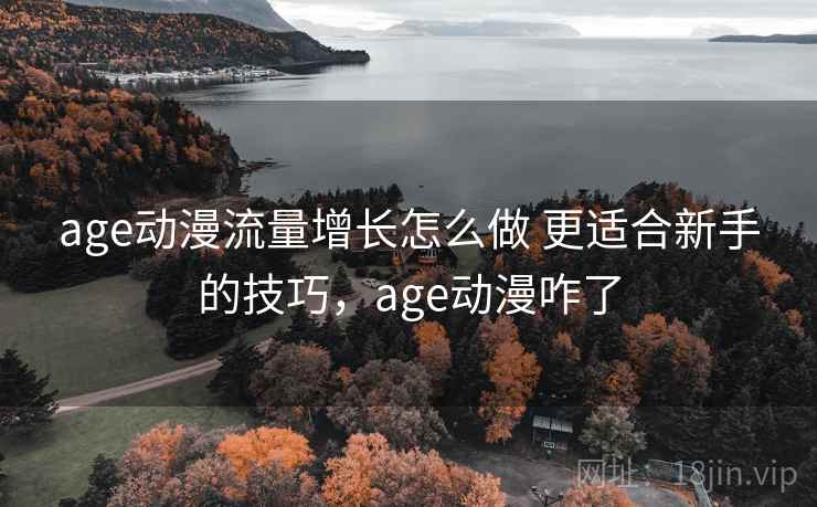 age动漫流量增长怎么做 更适合新手的技巧，age动漫咋了