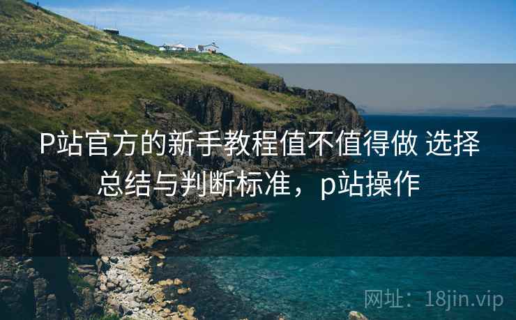 P站官方的新手教程值不值得做 选择总结与判断标准，p站操作