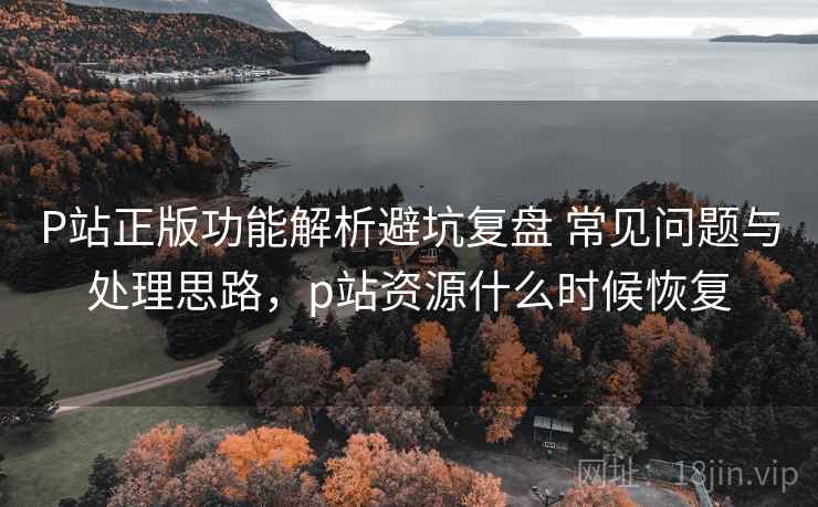 P站正版功能解析避坑复盘 常见问题与处理思路，p站资源什么时候恢复