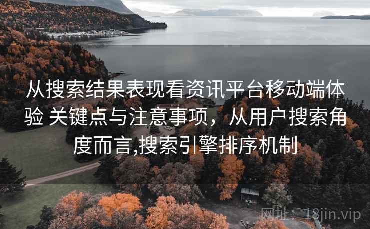 从搜索结果表现看资讯平台移动端体验 关键点与注意事项，从用户搜索角度而言,搜索引擎排序机制