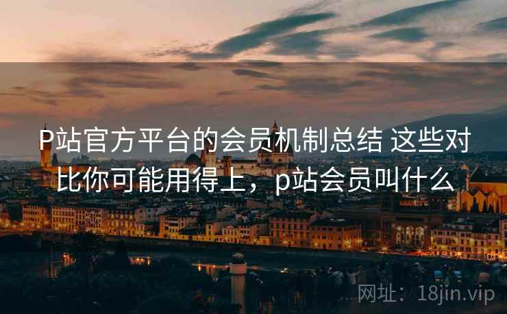 P站官方平台的会员机制总结 这些对比你可能用得上,p站会员叫什么 P站官方平台的会员机制总结 这些对比你可能用得上,p站会员叫什么